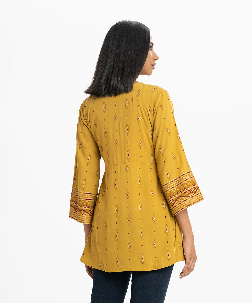 Women's Mustard A-Line Top
