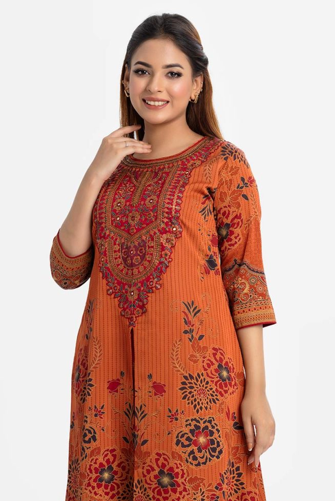 Women's Brown Long Trail Cut Tunic