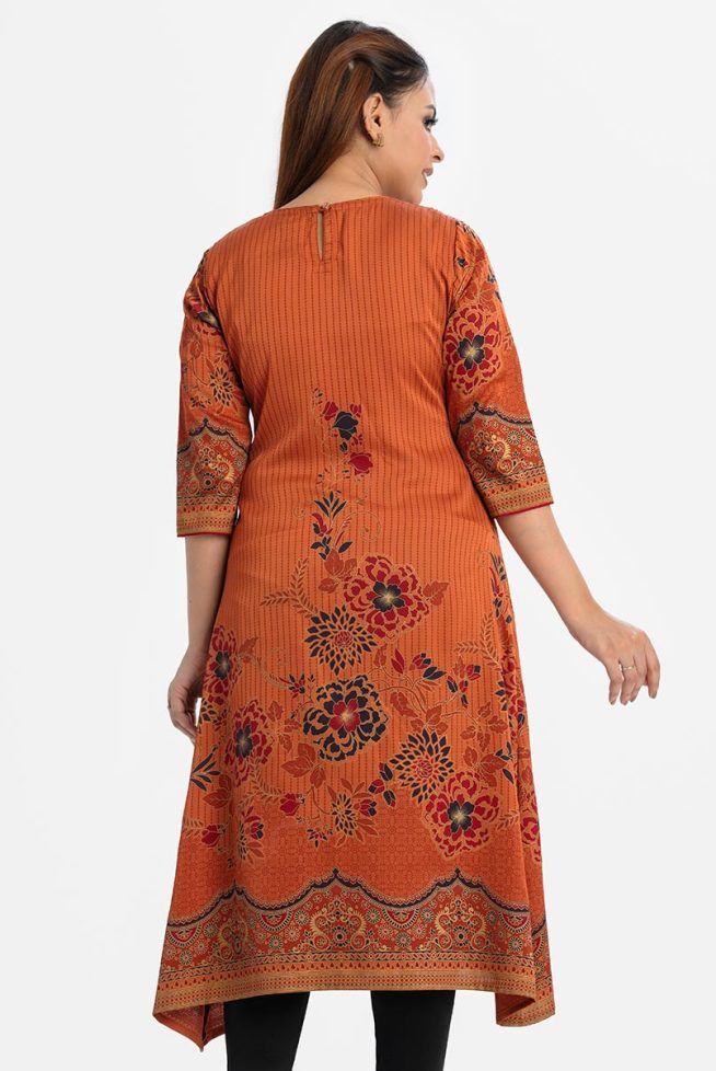 Women's Brown Long Trail Cut Tunic