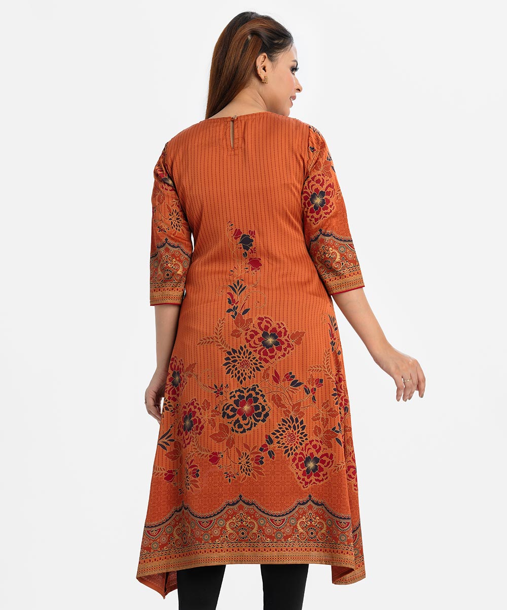 Women's Brown Long Trail Cut Tunic