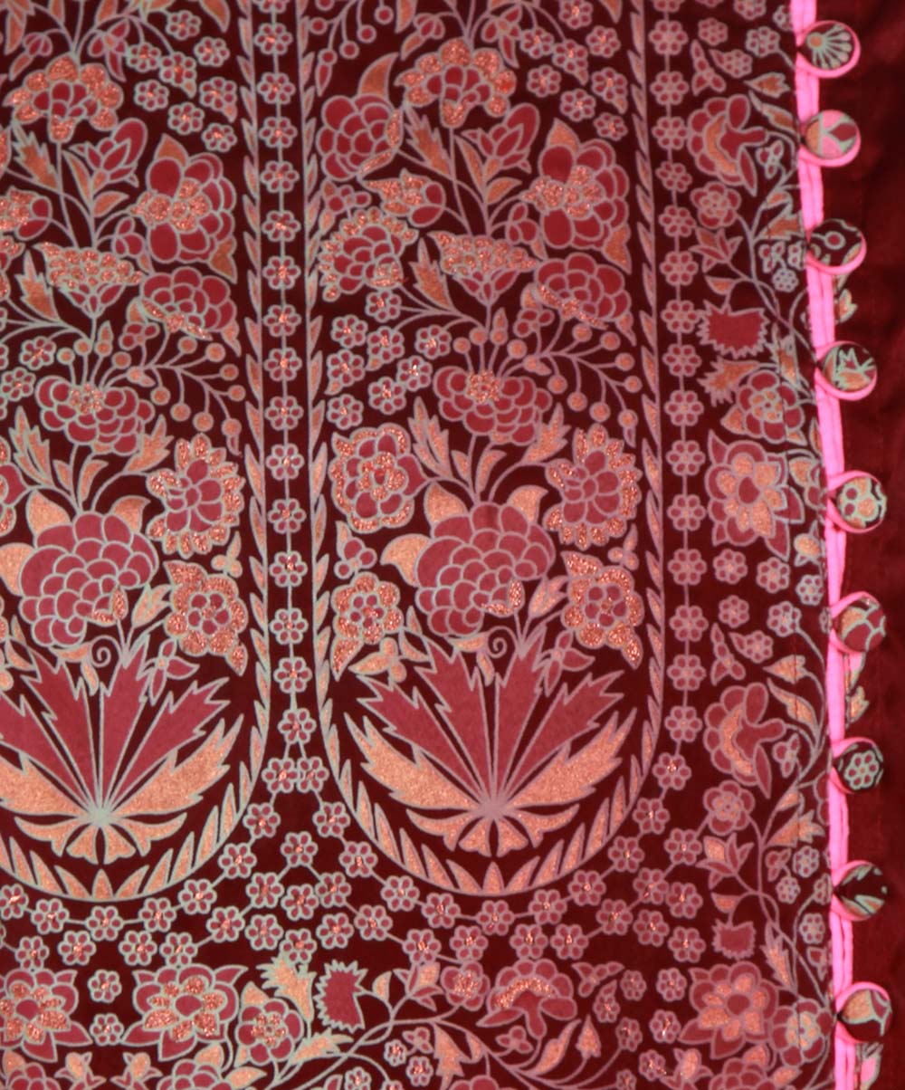 Burgendy Velveteen Long Tunic