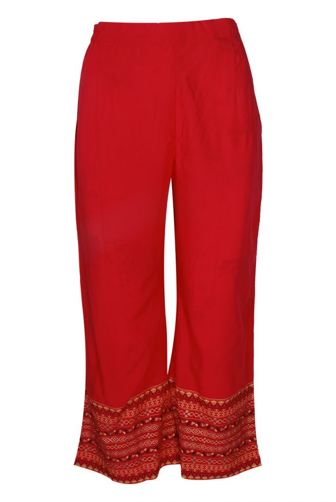 Magenta Regular Fit Palazzo