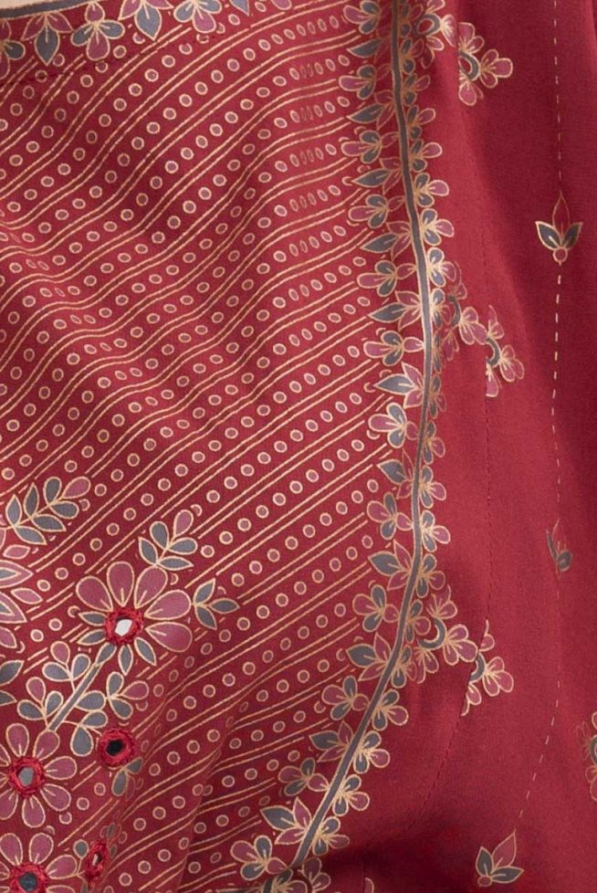 Gathered Waist Flared Tunic with Drop Puff Sleeves