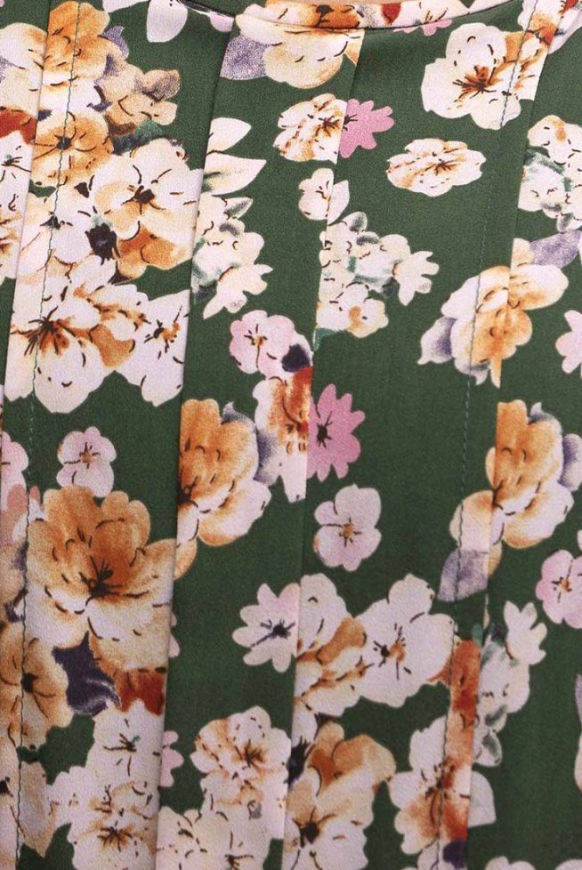 Dark Olive Pattern Tops