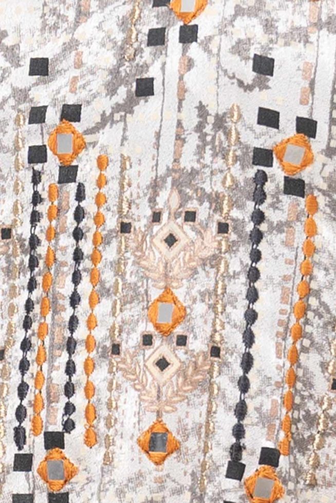 Off White Straight Cut Kameez