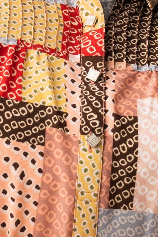 Women's Hi-Low Patch Printed Styled Shirt