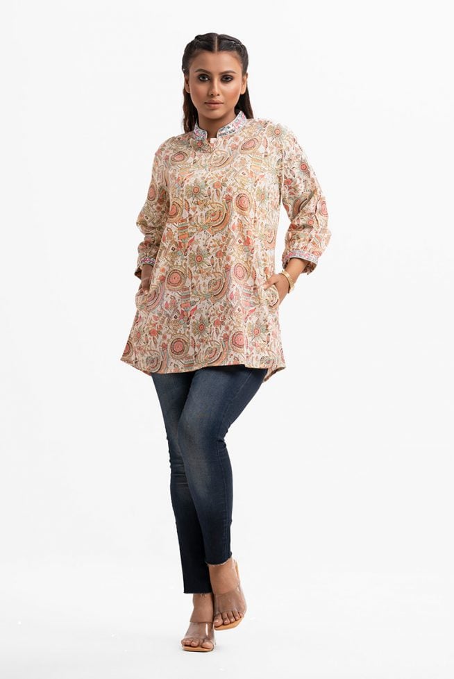 Multi-color Women’s Printed Tunic
