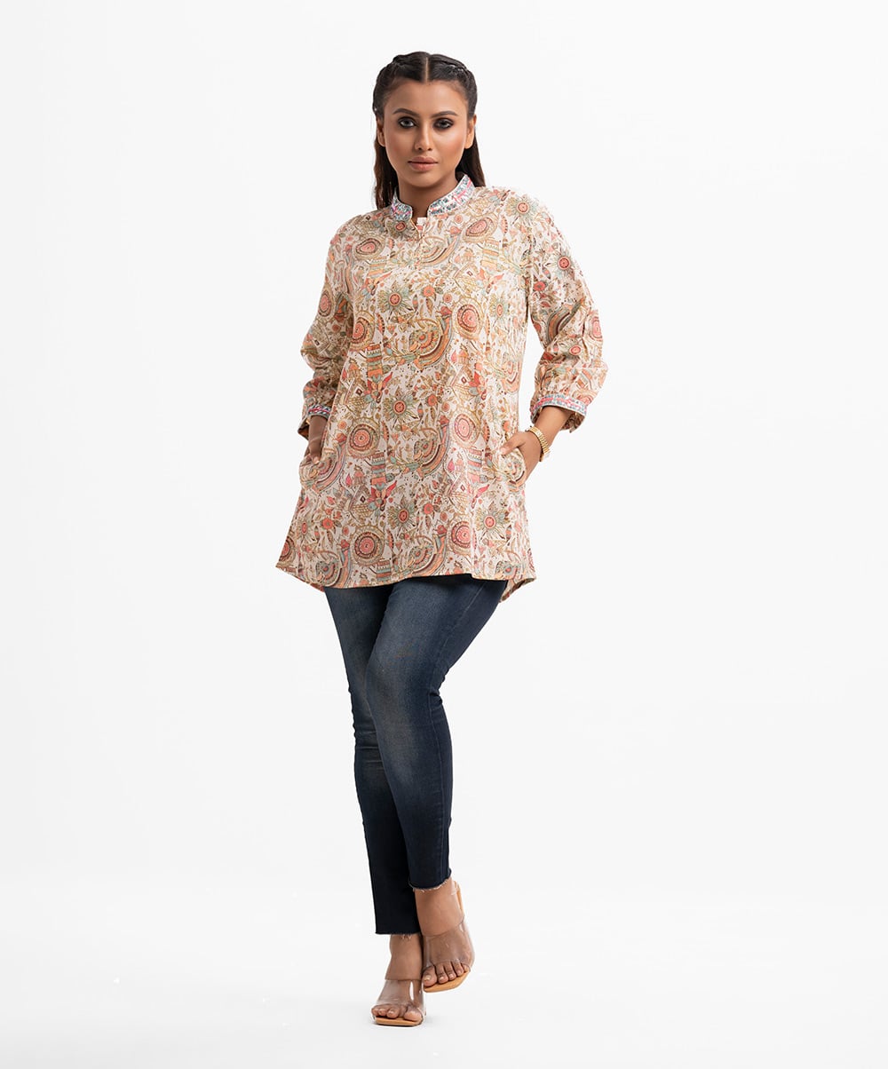 Multi-color Women’s Printed Tunic