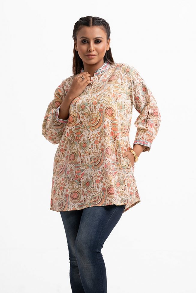 Multi-color Women’s Printed Tunic