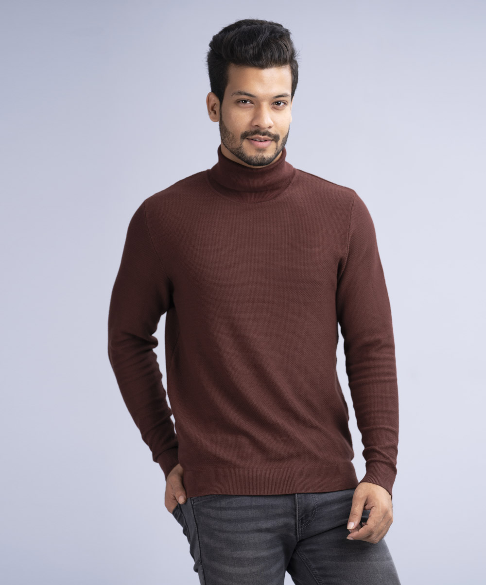 Turtleneck Viscose Sweater
