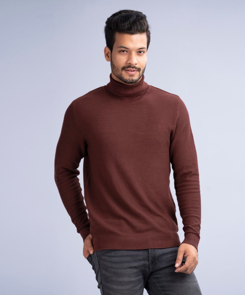 Turtleneck Viscose Sweater