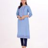 Blue Cotton Kameez