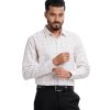 White Check Business Formal Shirt