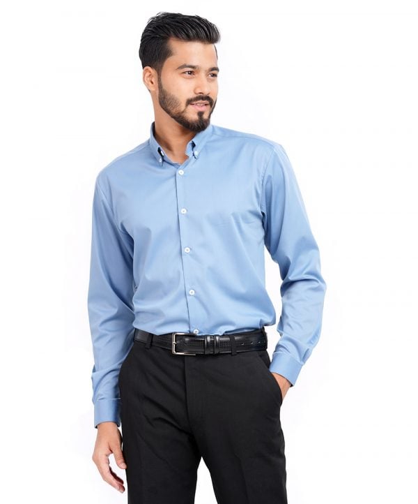 Sky Blue Business Formal Shirt