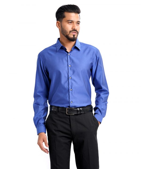 Blue Business Formal Shirt