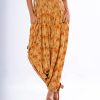 Brown Viscose Harem Pants