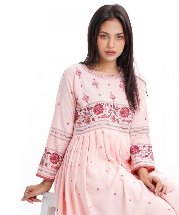 Pink Viscose Long Tunic