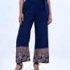 Blue Viscose Culottes