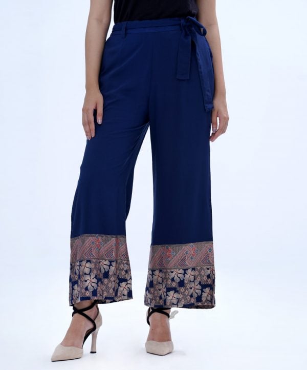 Blue Viscose Culottes