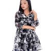 Black Georgette A-Line Tunic