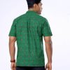 Green Cotton Short sleeve Comfort Shirt