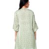 Green Georgette Woven Tops