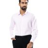 Pink long sleeves formal shirt in premium-quality jacquard Cotton fabric. Designed with a classic collar and long-sleeved with adjustable buttons at the cuffs.
