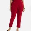 Women's palazzo in crepe fabric. Concealed elasticated waistline.