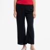 Women's casual palazzo in viscose fabric. Concealed elasticated waistline.