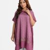 Printed abaya kaftan in printed crepe fabric. V-neck with full-sleeved and Crepe dupatta.