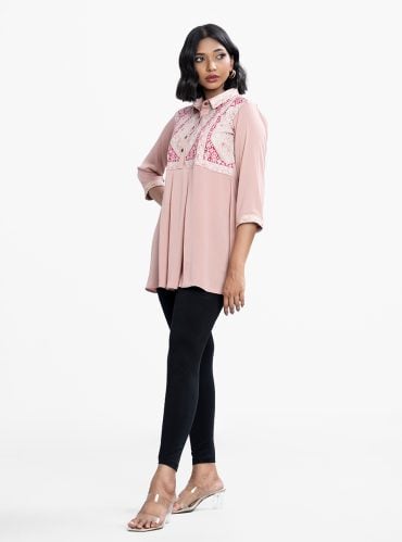 Pink Zoom A-line Tunic