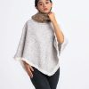 Gray Interlock Winter Poncho