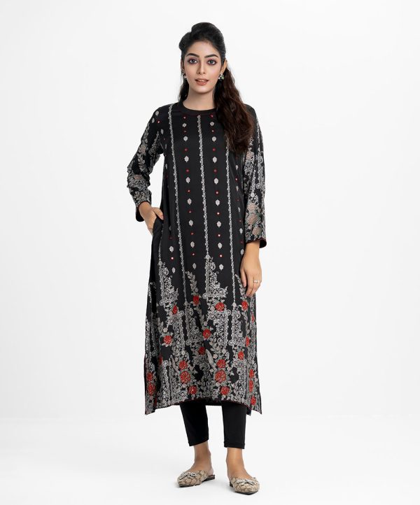 Black Crepe Long tunic