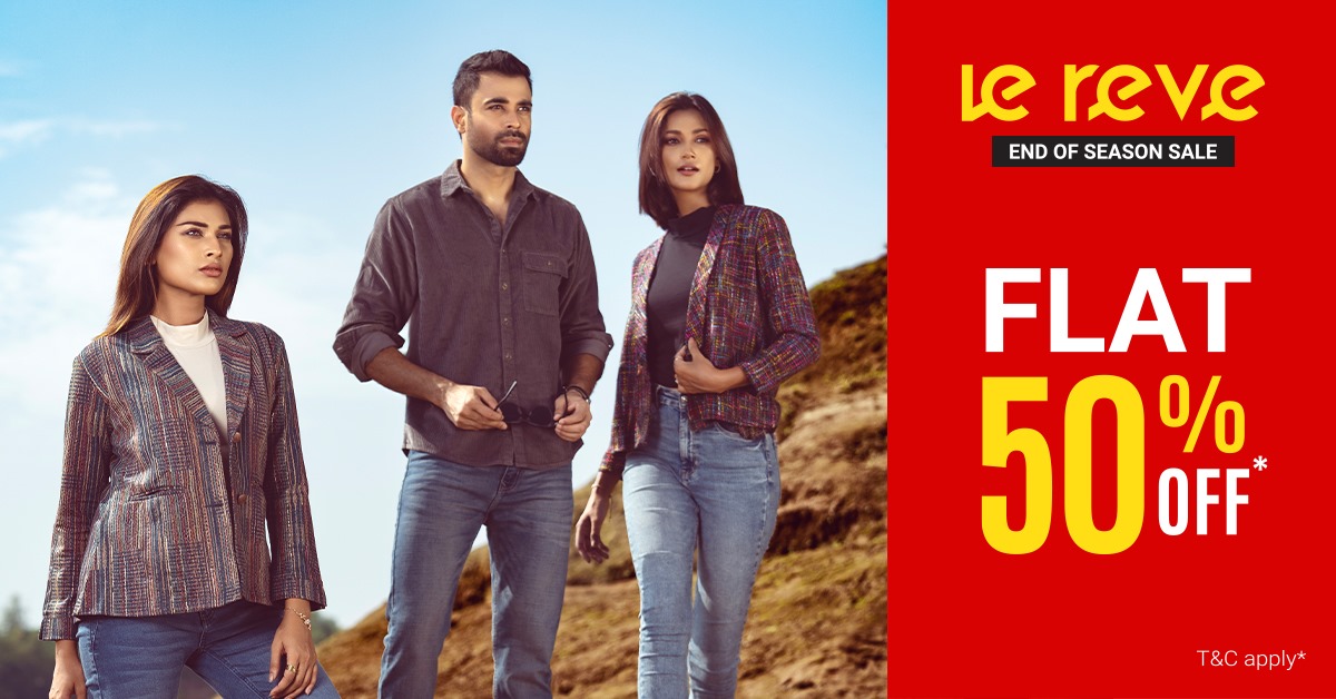 Flat 50% OFF for END OF SEASOn SALE