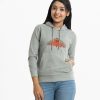 Teen girls printed hoodie sweat shirt in french terry fabric.. Adjustable drawstring at hood. Full sleeves. butterfly print at the front.