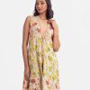 Women's floral printed long shrug in viscose fabric. Open front with tassel tie-cord, sleeveless and embroidery at front.