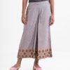 Kid girls printed palazzo in viscose fabric. Concealed elasticated waistline