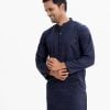 jacquard fabric panjabi karchupi work on collar ,