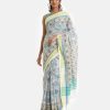 Women's printed saree in cotton fabric.