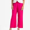 Women's printed casual palazzo in viscose fabric. Concealed elasticated waistline.