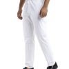 Men's pant pajama in blended cotton fabric. Two zippers fly side pockets with adjustable knots and two back pockets.