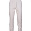 Men's pant pajama in blended cotton fabric. Two zippers fly side pockets with adjustable drowsting and two back pockets.
