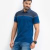 Men's stripes polo shirt in cotton pique fabric. Classic collar, short sleeves and a straight-cut hem.