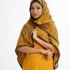Women's printed hijab in georgette fabric with karchupi.