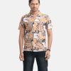 Printed Cotton Cuban Collar Shirt