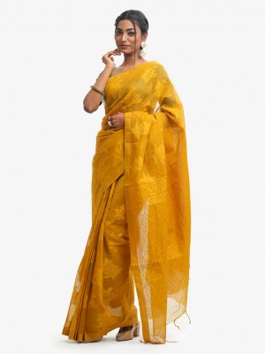 Golden Cotton Saree