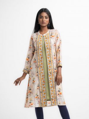 Printed Cotton Tunic With Shrug