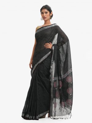 Blank Cotton Karchupi Saree