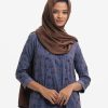 Dark Brown Jacquard Hijab