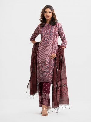 Onion Pink Georgette Straight Salwar Kameez